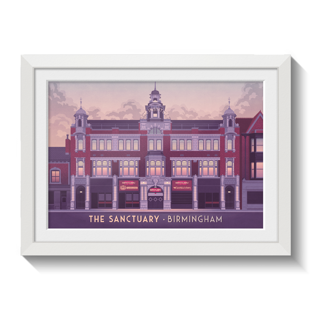 Sanctuary Nightclub Birmingham Poster