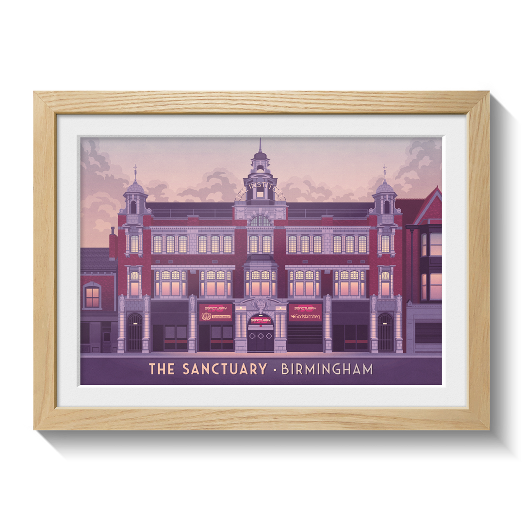 Sanctuary Nightclub Birmingham Poster