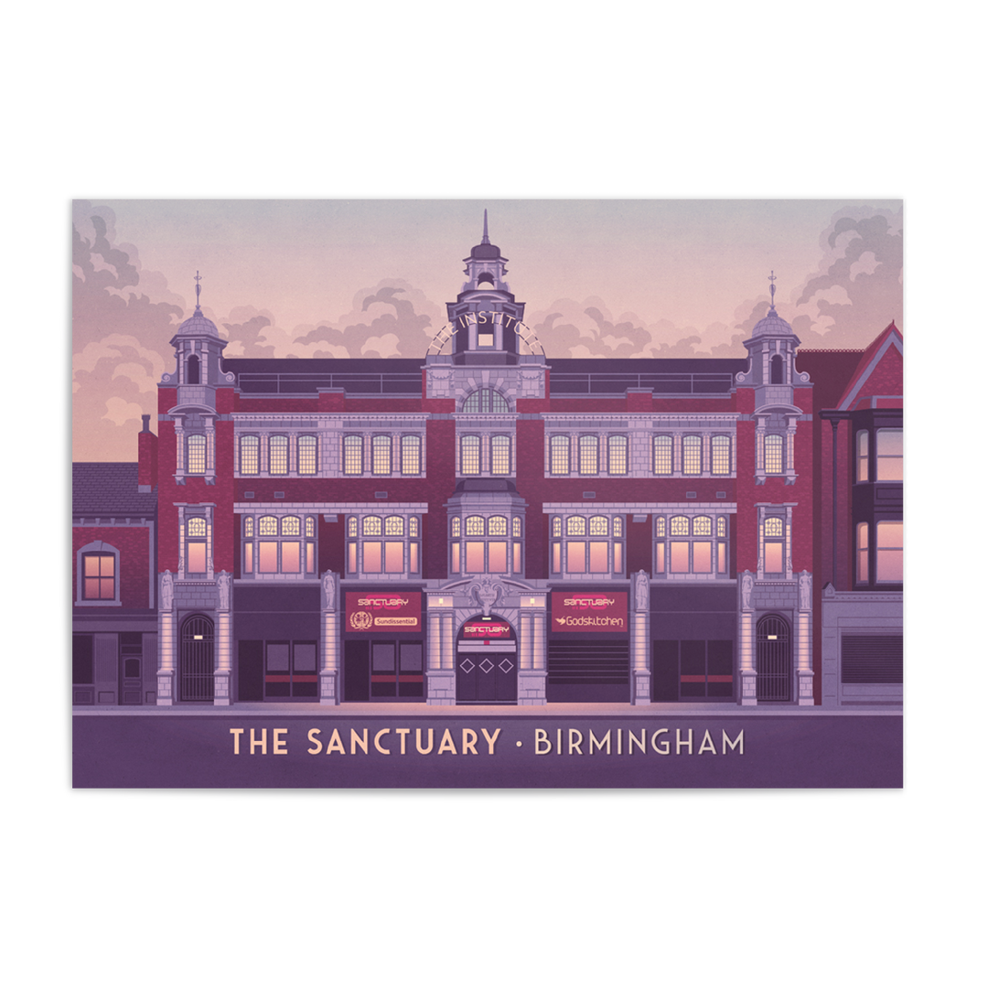 Sanctuary Nightclub Birmingham Poster