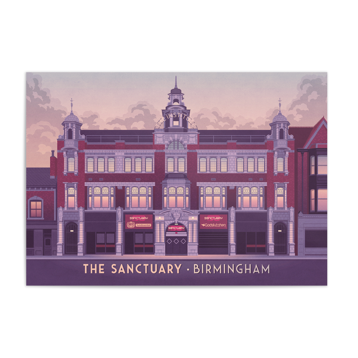 Sanctuary Nightclub Birmingham Poster