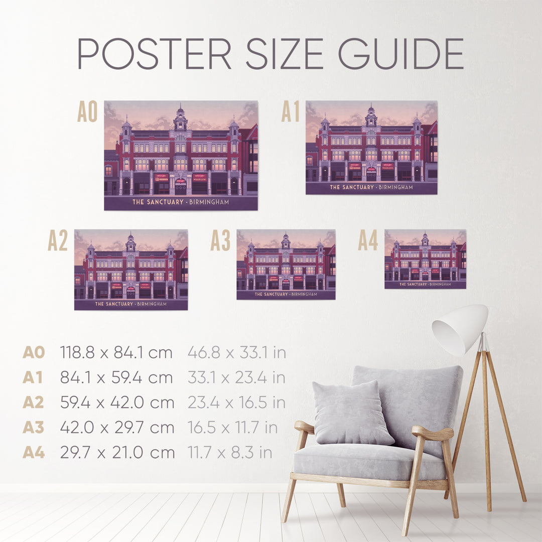 Sanctuary Nightclub Birmingham Poster