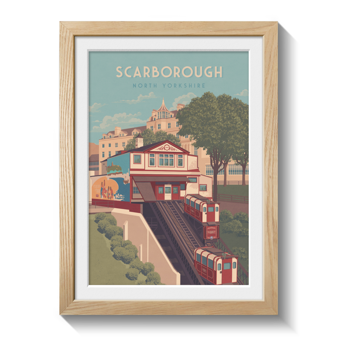 Scarborough North Yorkshire Travel Poster