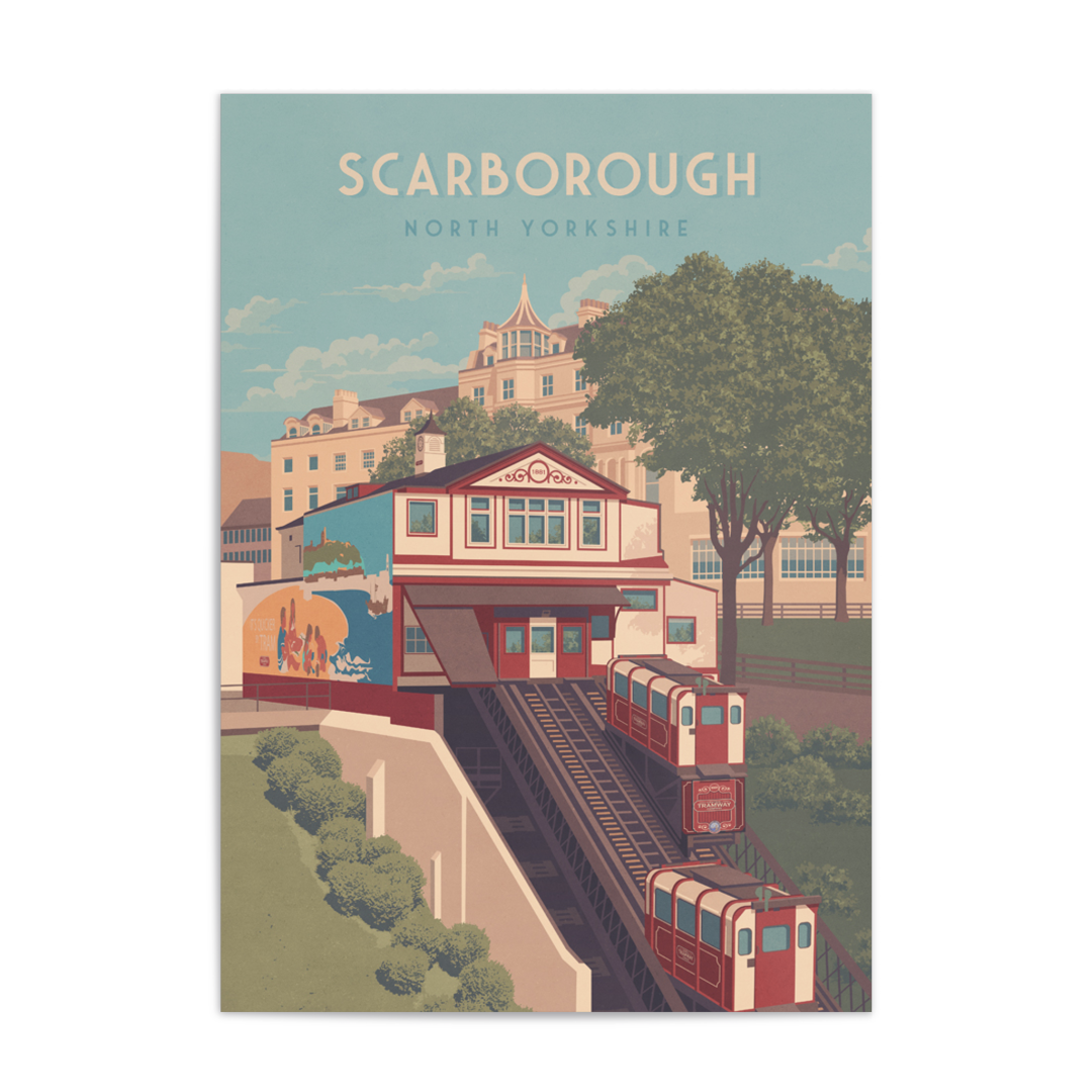 Scarborough North Yorkshire Travel Poster