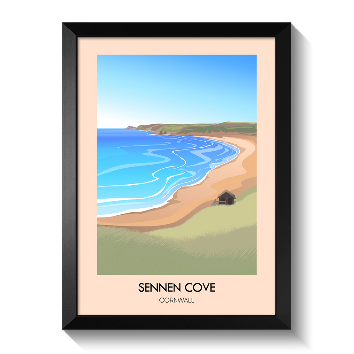Sennen Cove Cornwall Travel Poster