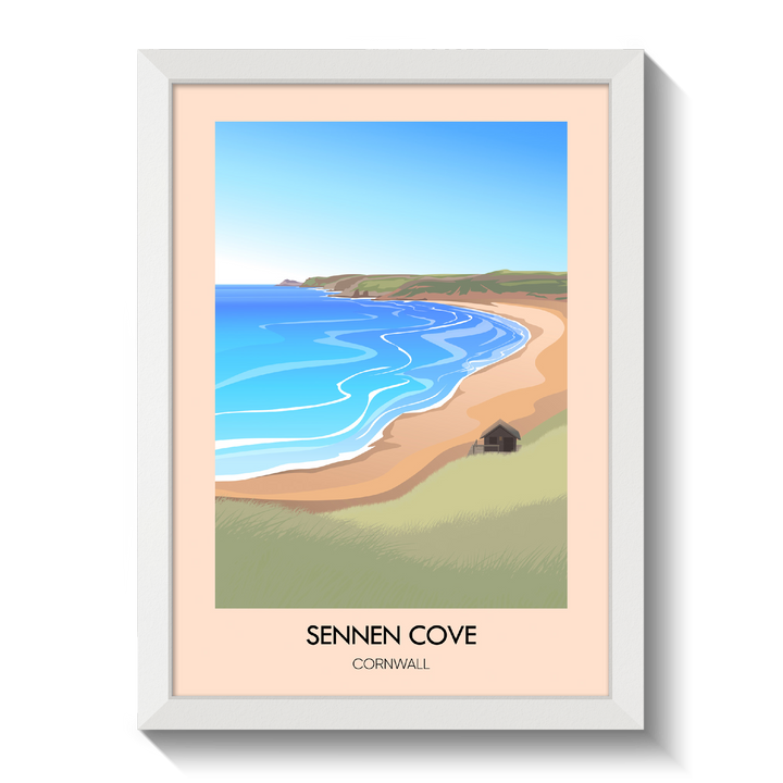 Sennen Cove Cornwall Travel Poster