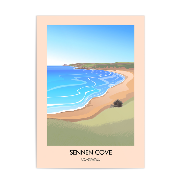 Sennen Cove Cornwall Travel Poster