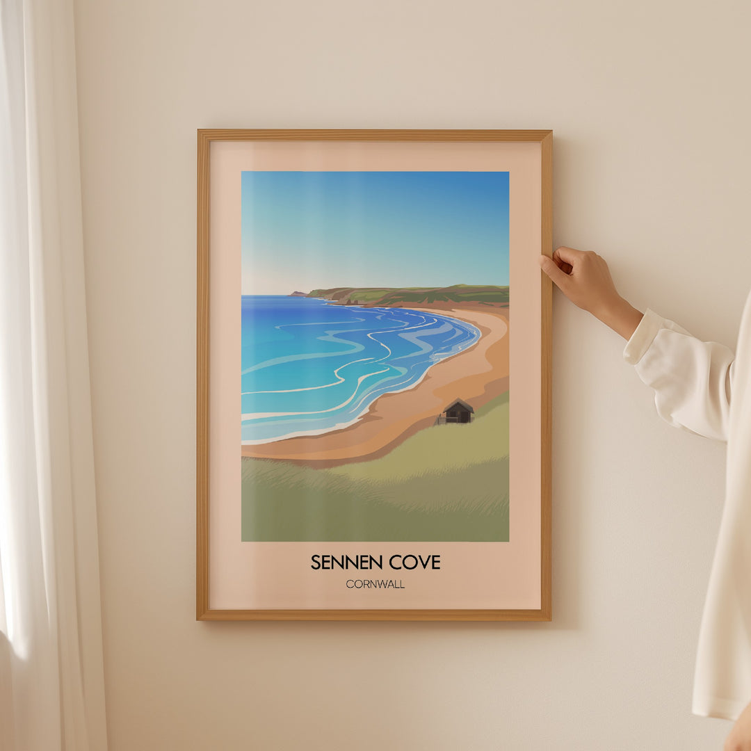 Sennen Cove Cornwall Travel Poster