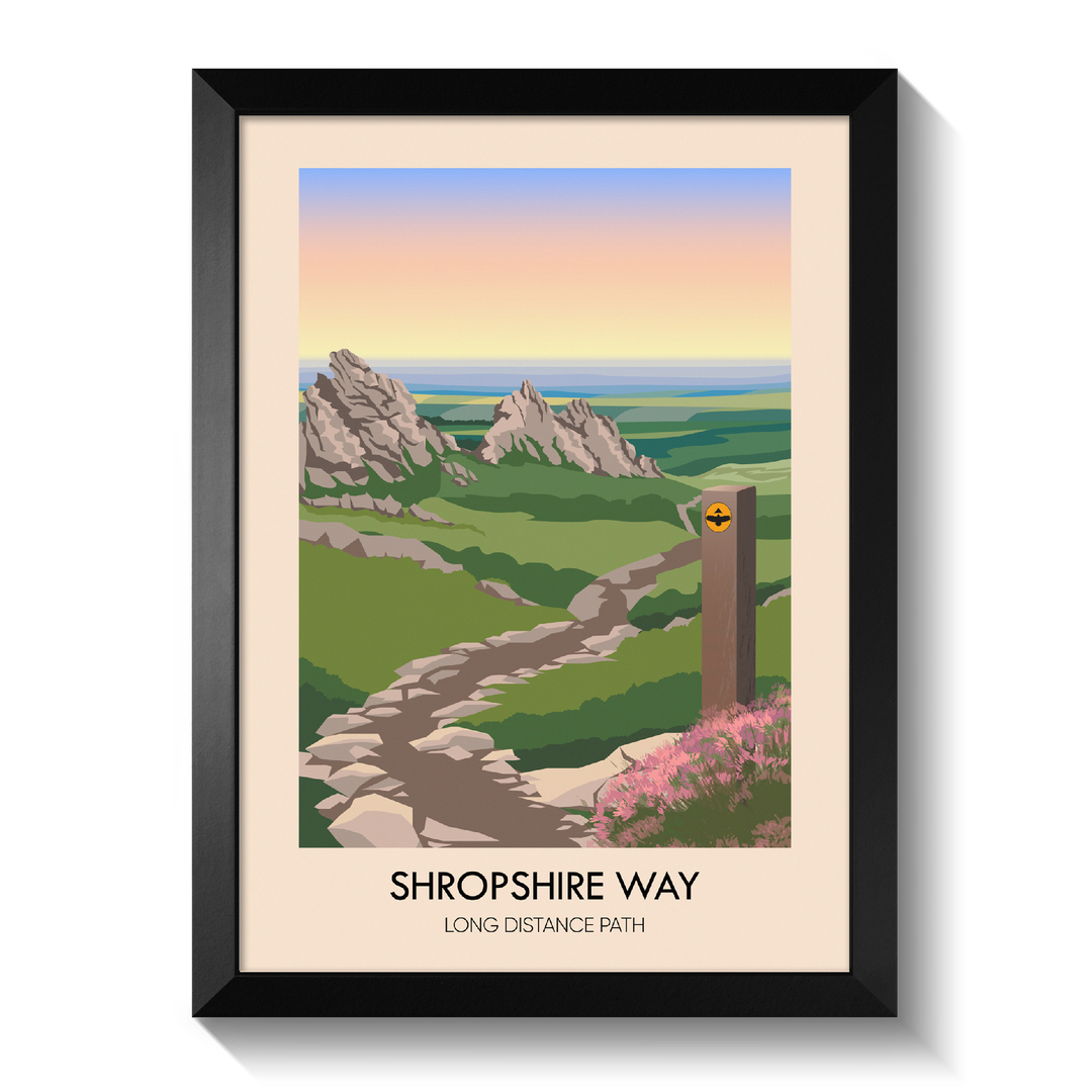 Shropshire Way Travel Poster