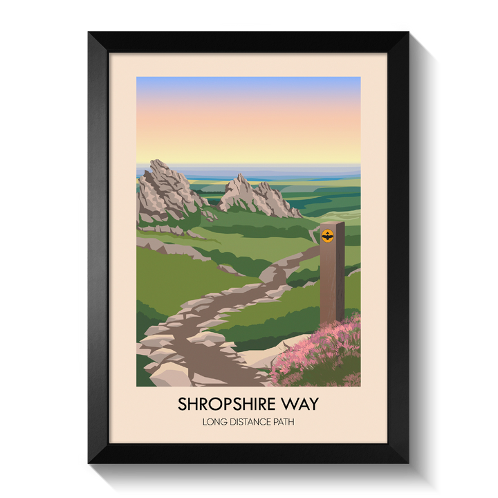 Shropshire Way Travel Poster