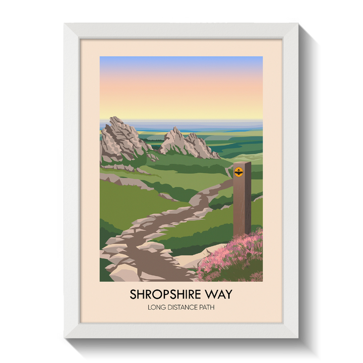 Shropshire Way Travel Poster
