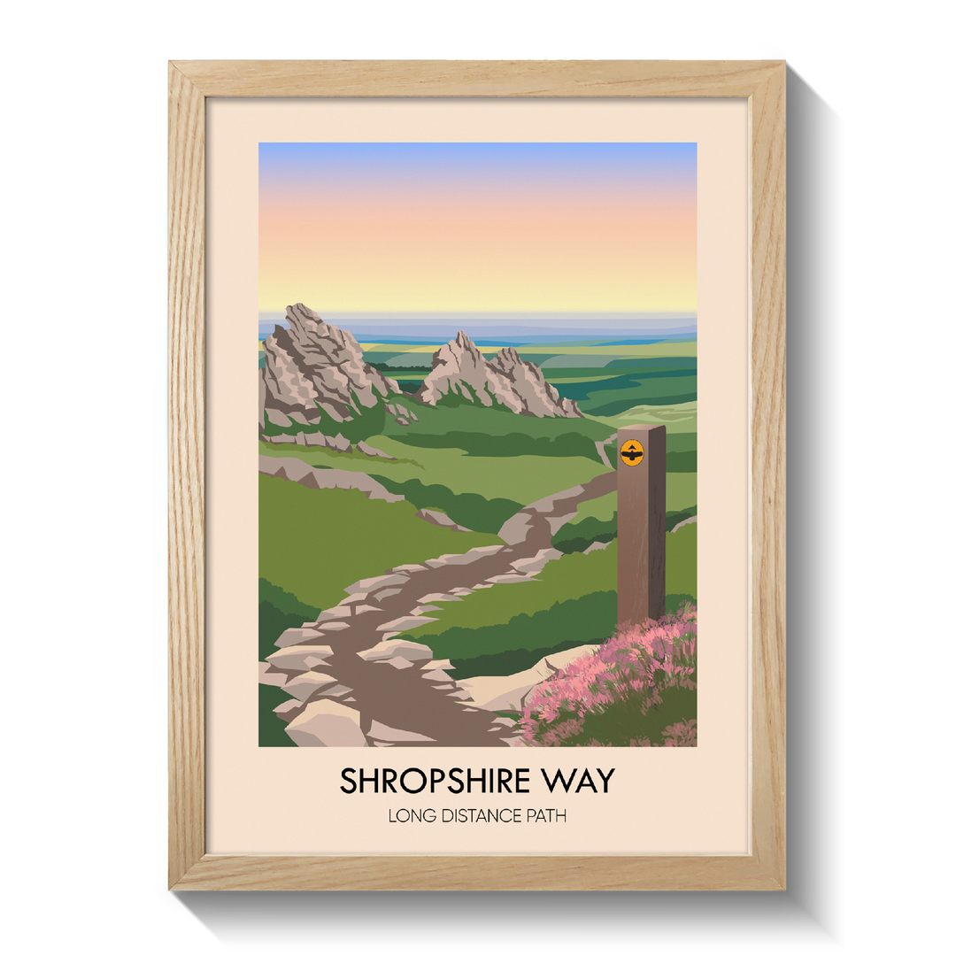 Shropshire Way Travel Poster