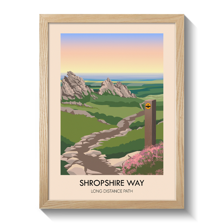 Shropshire Way Travel Poster