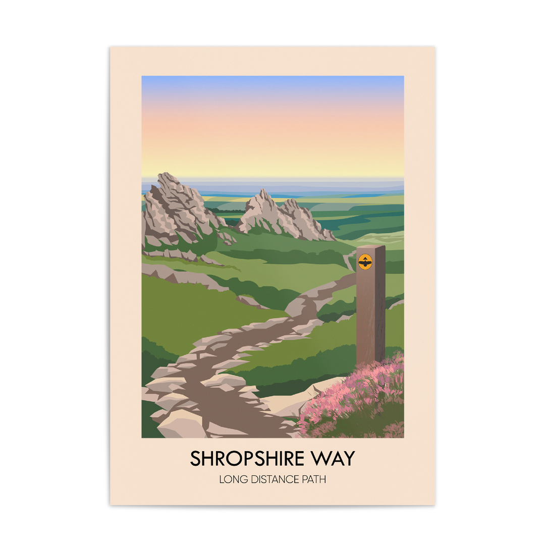 Shropshire Way Travel Poster