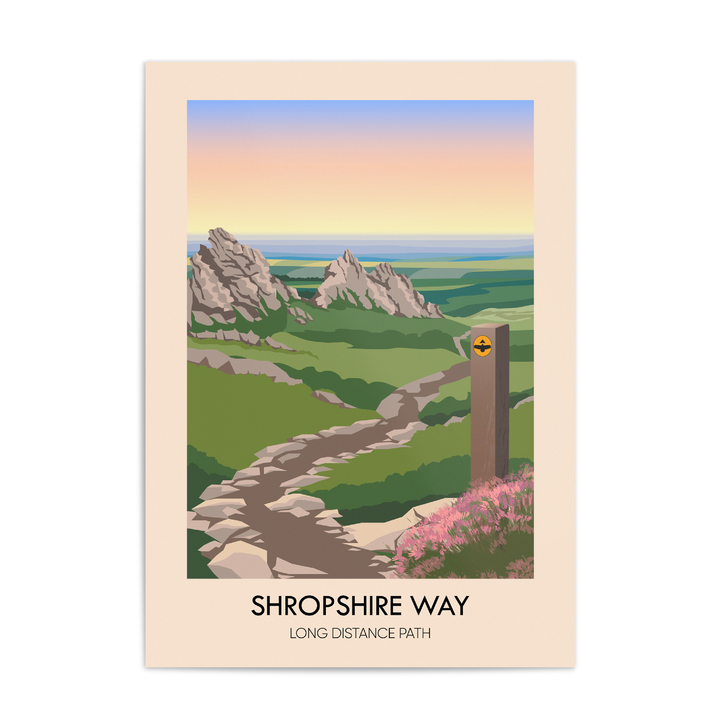 Shropshire Way Travel Poster