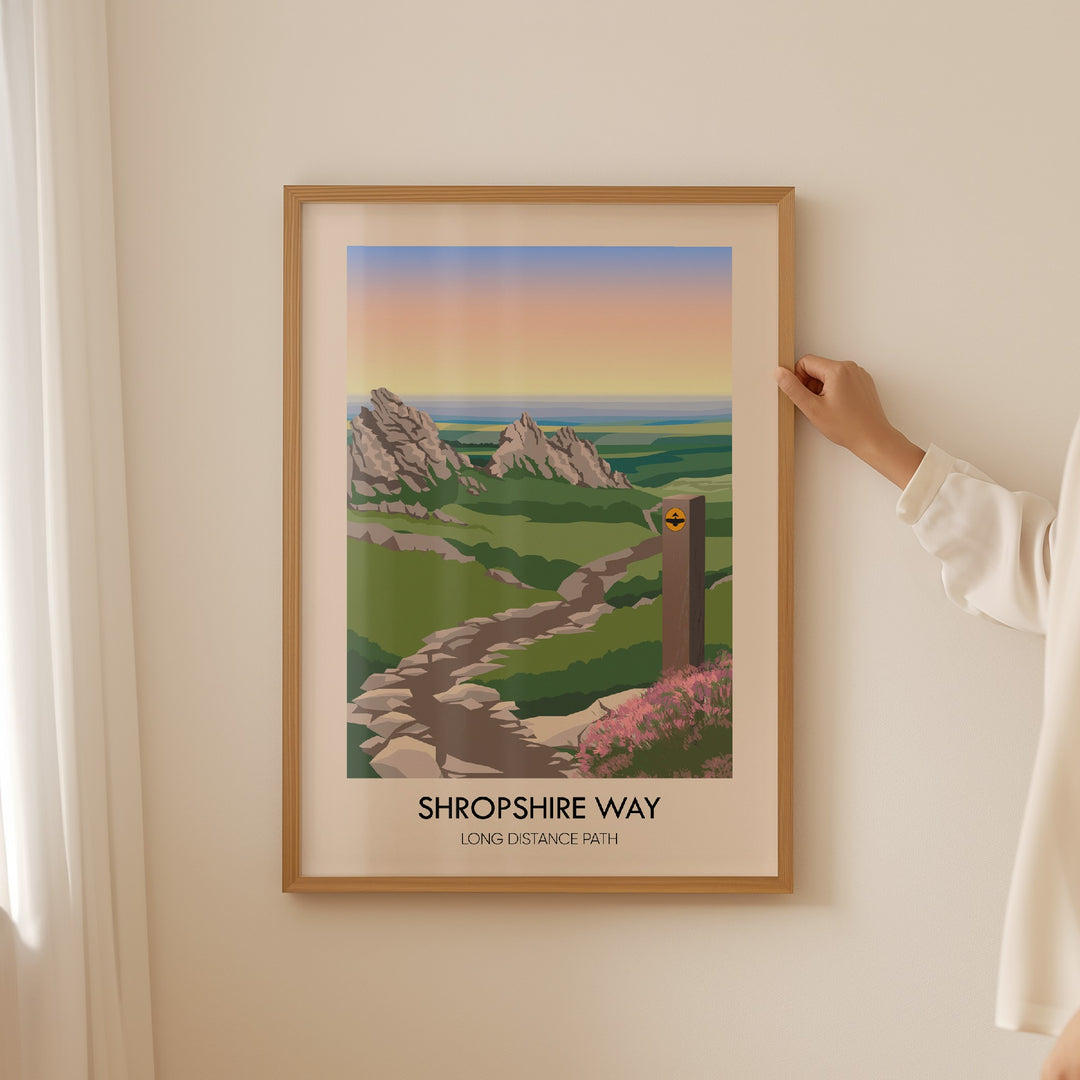 Shropshire Way Travel Poster