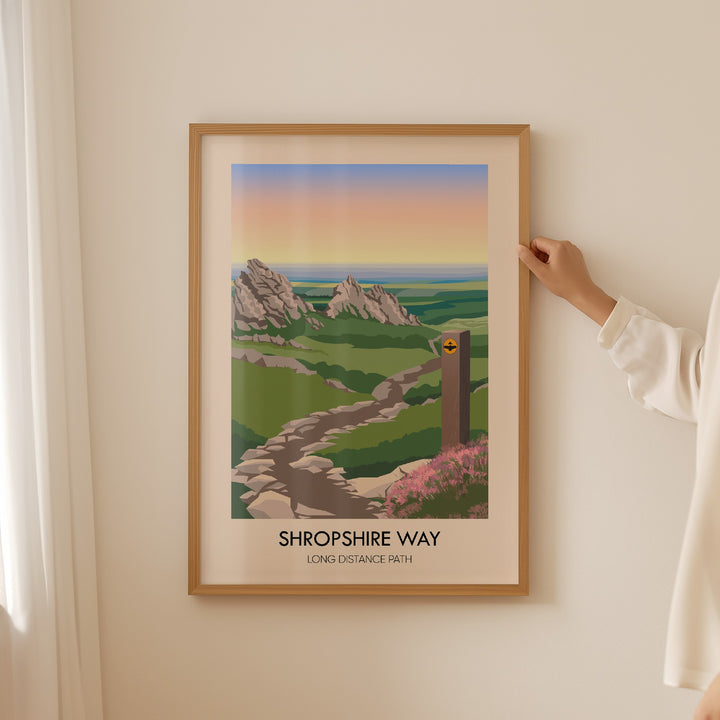 Shropshire Way Travel Poster