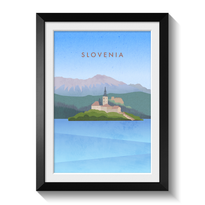 Slovenia Minimal Travel Poster