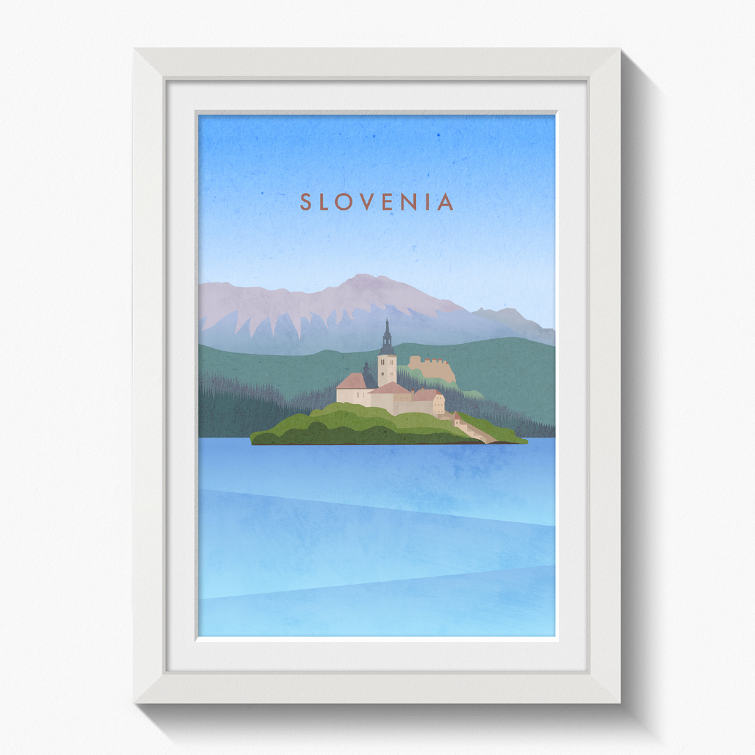 Slovenia Minimal Travel Poster