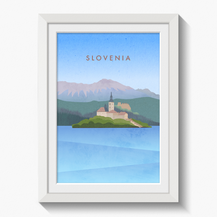 Slovenia Minimal Travel Poster