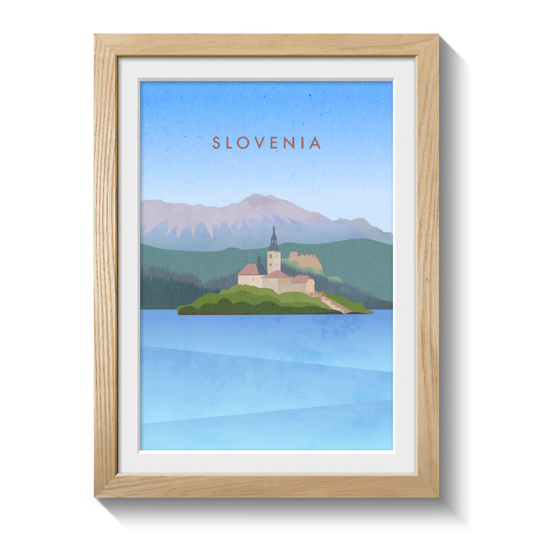 Slovenia Minimal Travel Poster