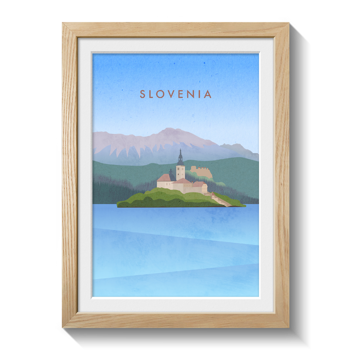Slovenia Minimal Travel Poster
