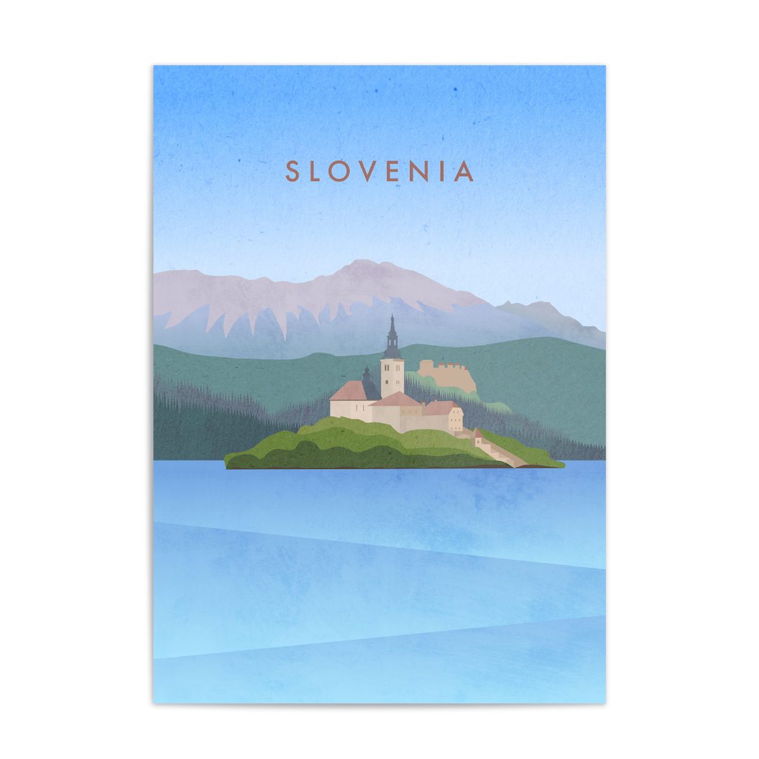 Slovenia Minimal Travel Poster