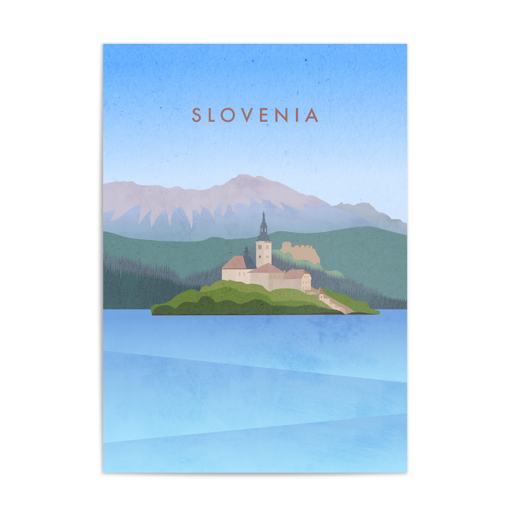 Slovenia Minimal Travel Poster