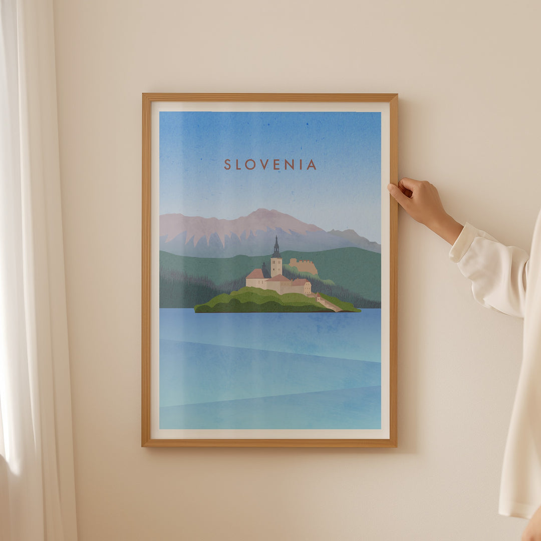 Slovenia Minimal Travel Poster