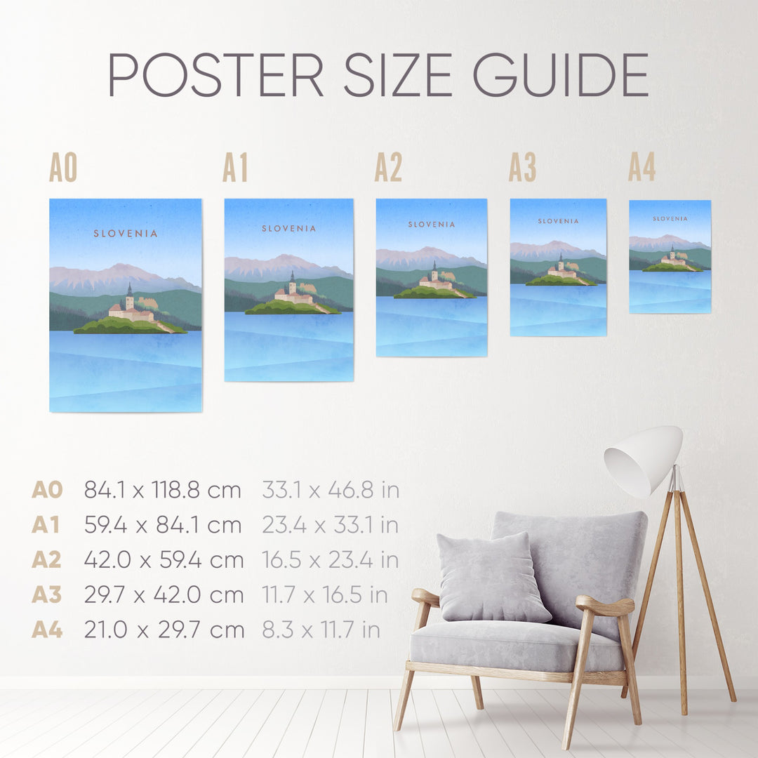 Slovenia Minimal Travel Poster