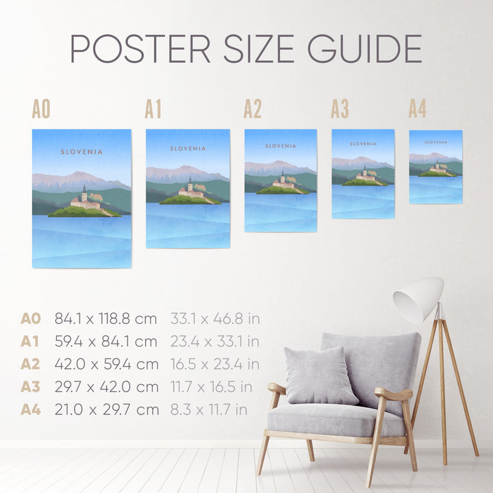 Slovenia Minimal Travel Poster