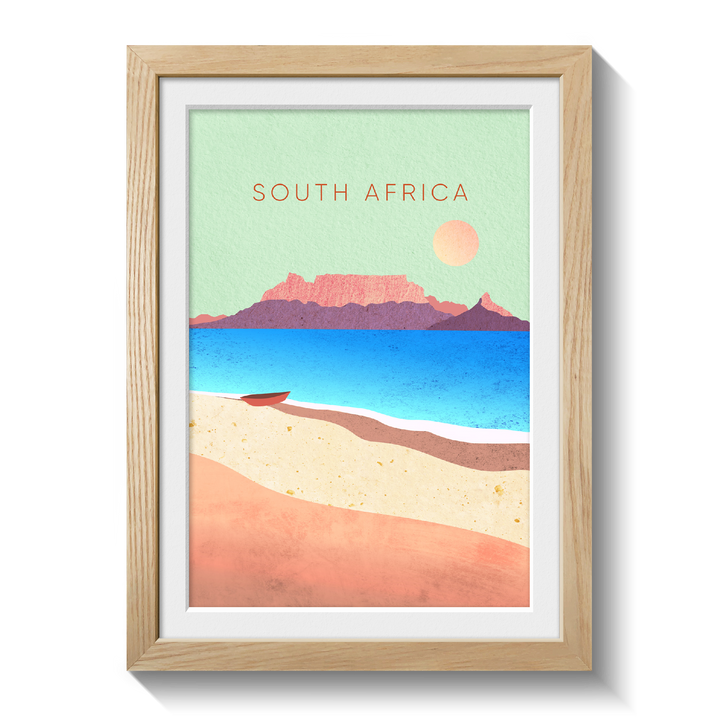 South Africa Minimal Travel Poster