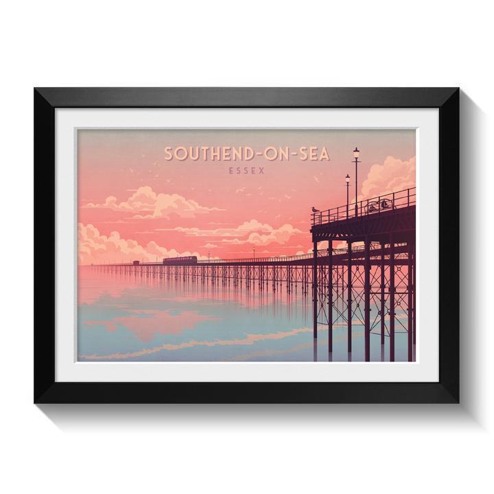 Southend on Sea Essex Seaside Travel Poster