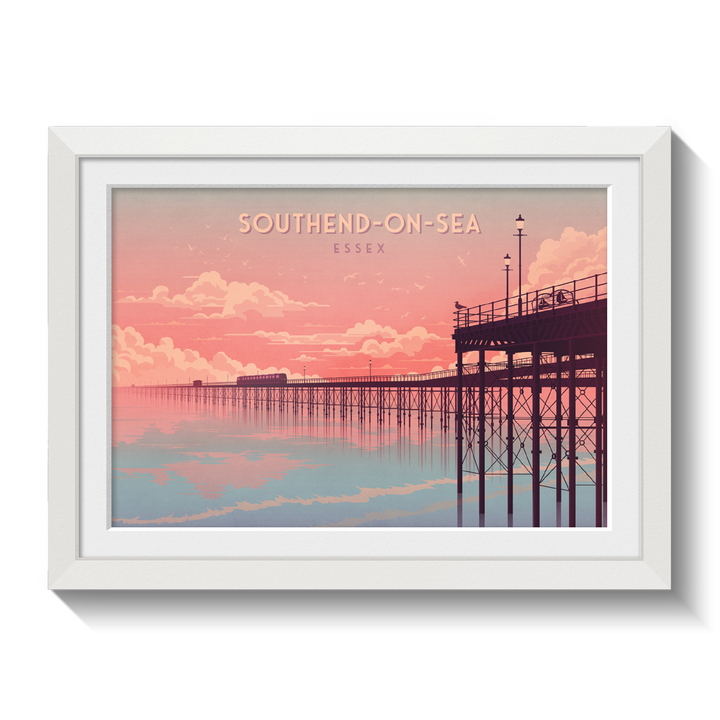Southend on Sea Essex Seaside Travel Poster