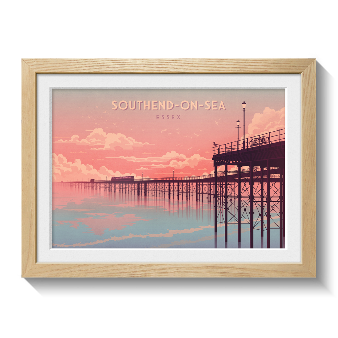 Southend on Sea Essex Seaside Travel Poster