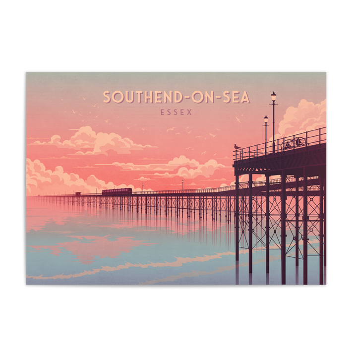 Southend on Sea Essex Seaside Travel Poster