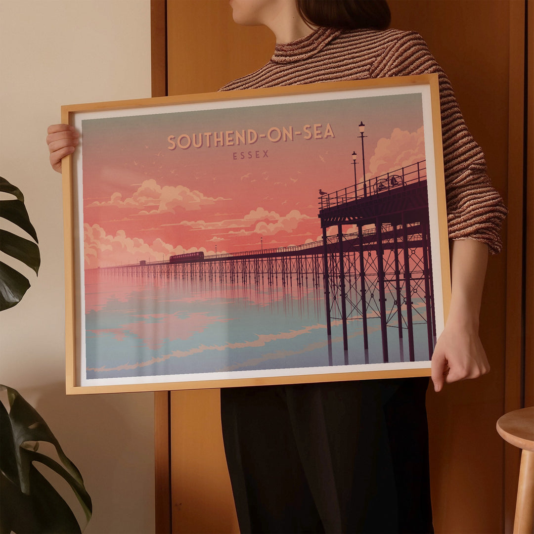 Southend on Sea Essex Seaside Travel Poster