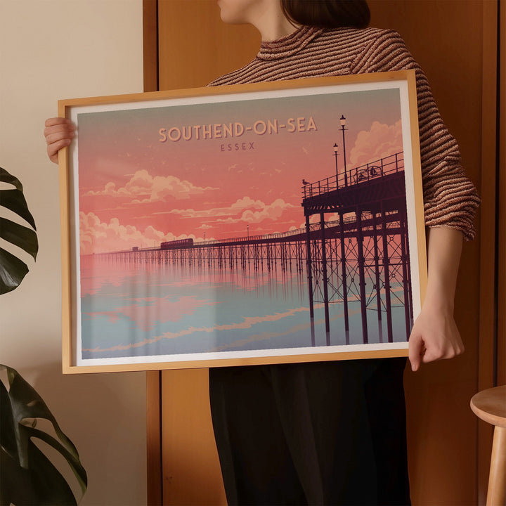 Southend on Sea Essex Seaside Travel Poster