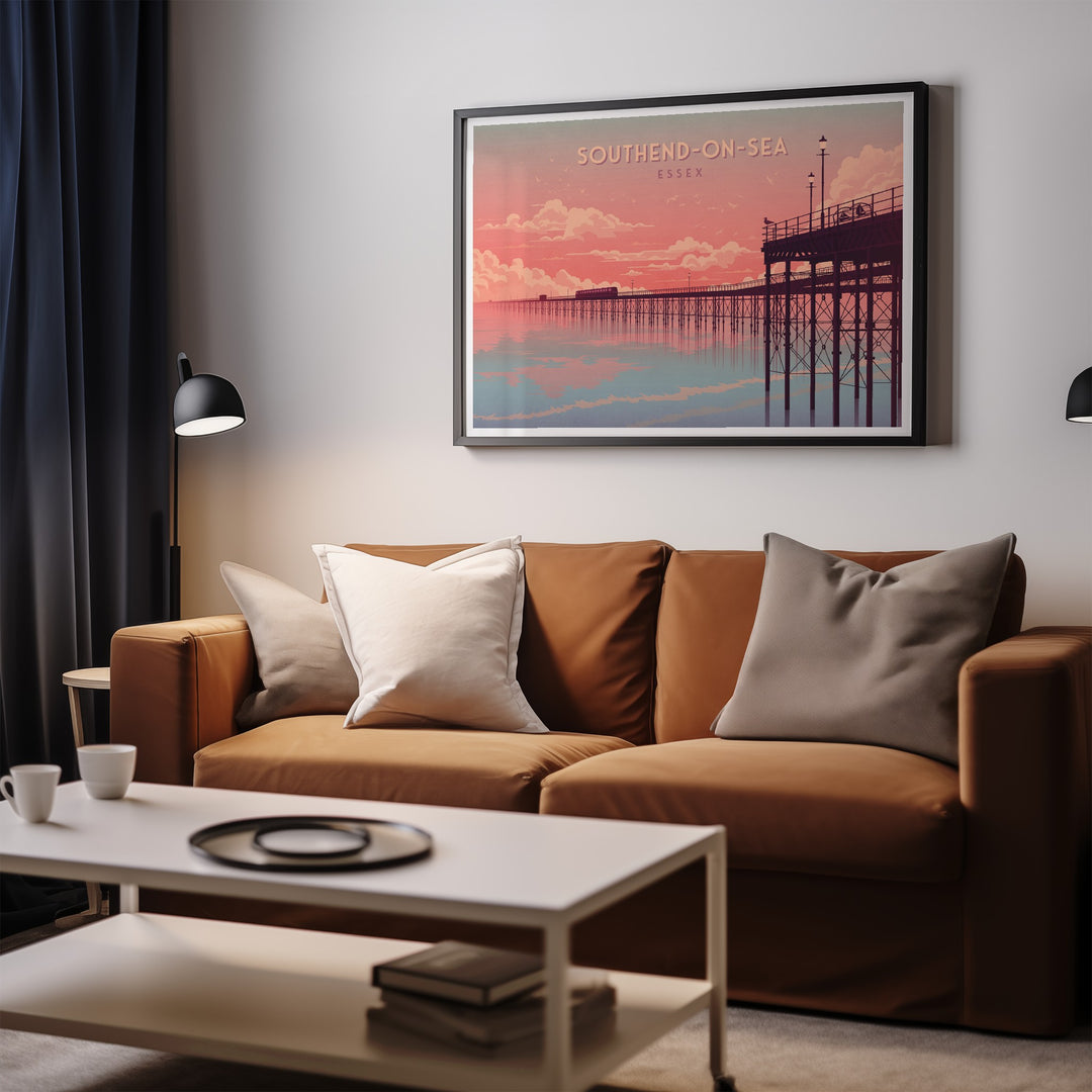 Southend on Sea Essex Seaside Travel Poster