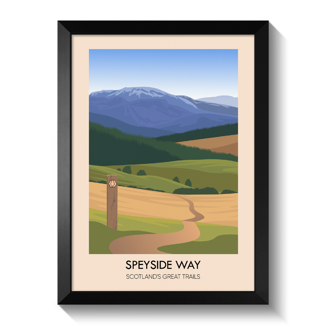 Speyside Way Scotland's Great Trails Poster
