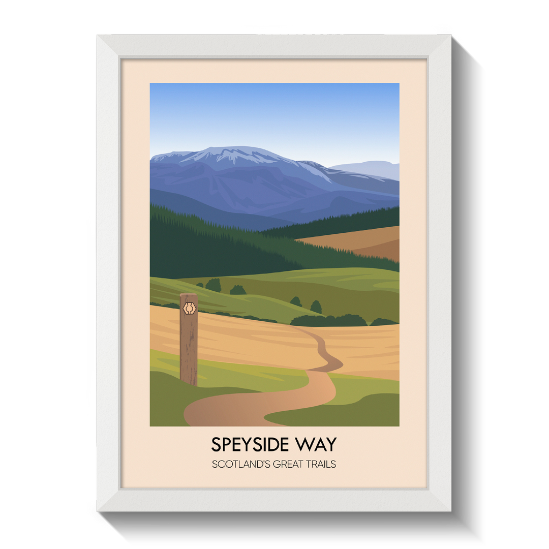Speyside Way Scotland's Great Trails Poster