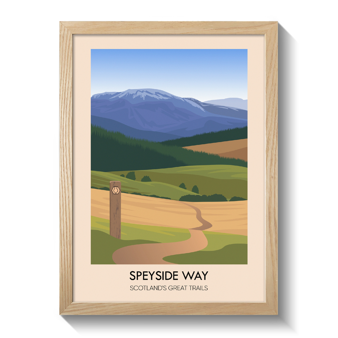 Speyside Way Scotland's Great Trails Poster