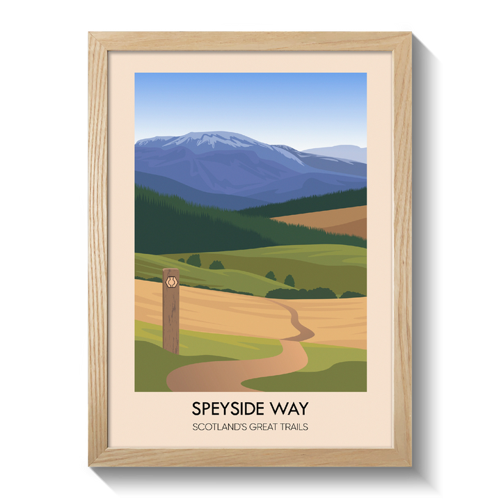 Speyside Way Scotland's Great Trails Poster