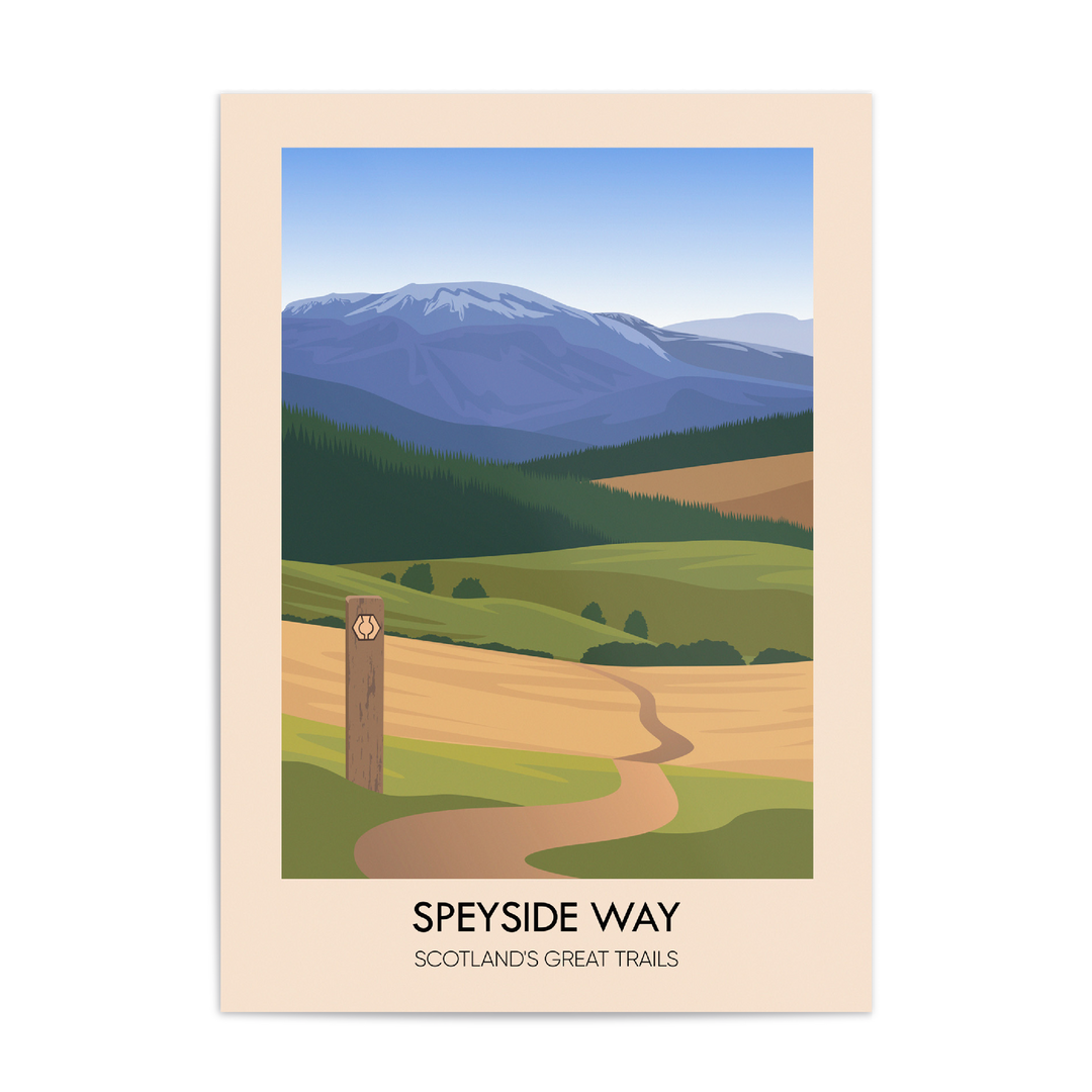 Speyside Way Scotland's Great Trails Poster