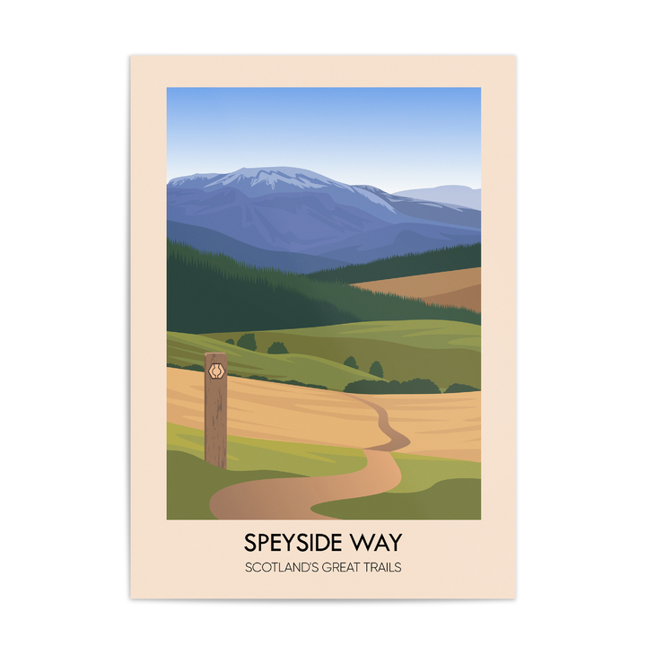 Speyside Way Scotland's Great Trails Poster