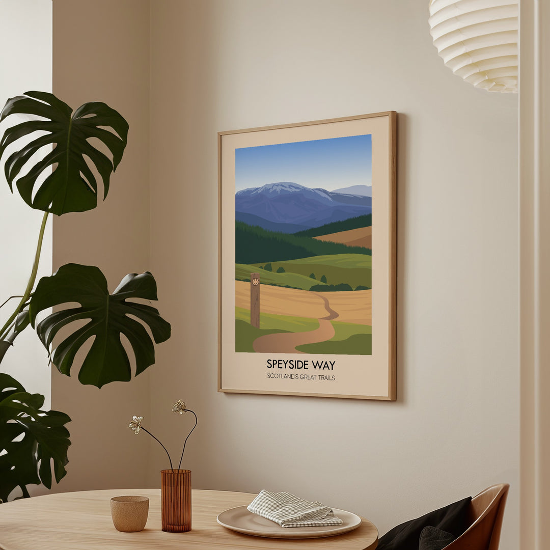 Speyside Way Scotland's Great Trails Poster