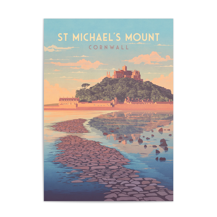 St Michaels Mount Seaside Travel Poster