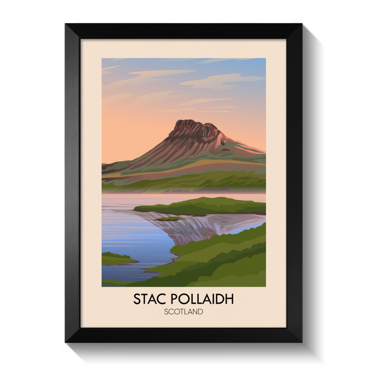 Stac Pollaidh Scotland Travel Poster