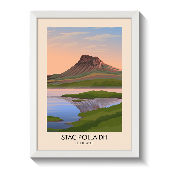Stac Pollaidh Scotland Travel Poster