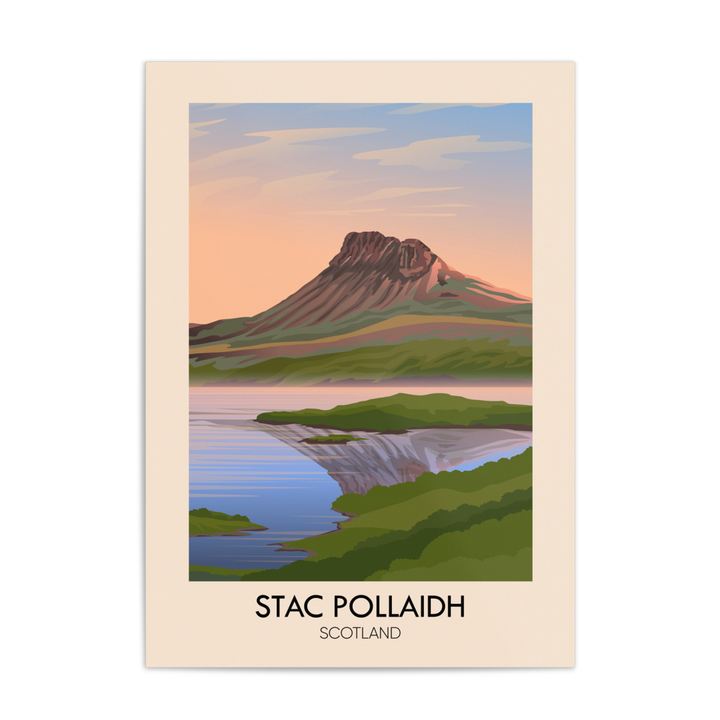 Stac Pollaidh Scotland Travel Poster