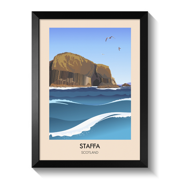 Staffa Scotland Travel Poster